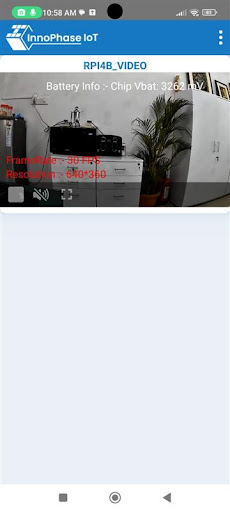 InnoPhase IoT Video Streamer Screen 3