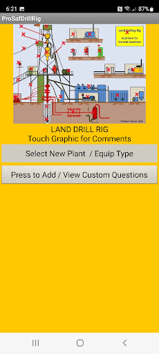 Android application ProSafDrillRig screenshort