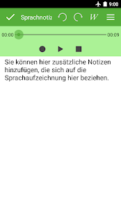 Notizbuch, Notizen Bildschirmfoto