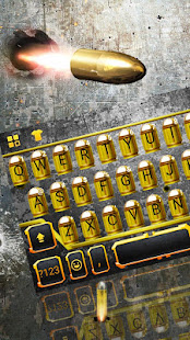 Gun Bullet Battle Keyboard Theme 6.0.1116_7 APK screenshots 2