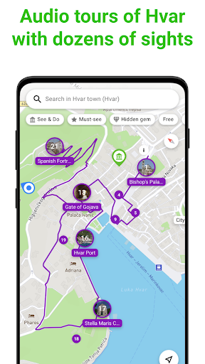 Android application Hvar Audio Guide by SmartGuide screenshort