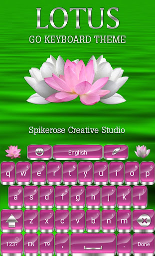 Android application Lotus Go Keyboard theme screenshort