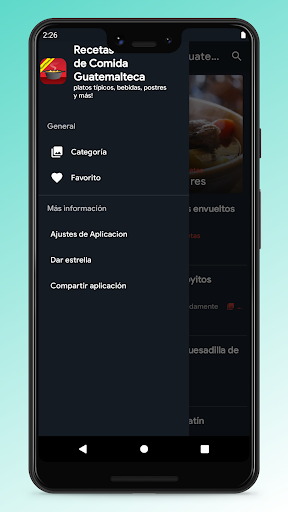 Android application Guatemalan Recipes - Food App screenshort