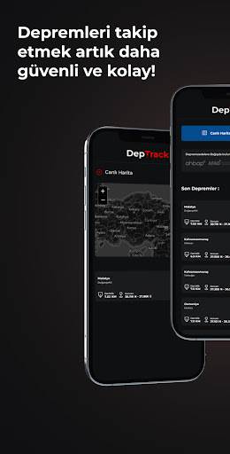 Android application DepTrack - Deprem Takip screenshort
