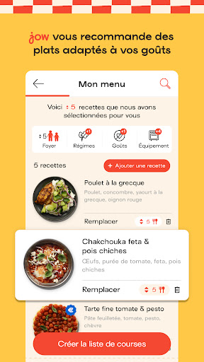 Jow - Recettes et courses Screen 2
