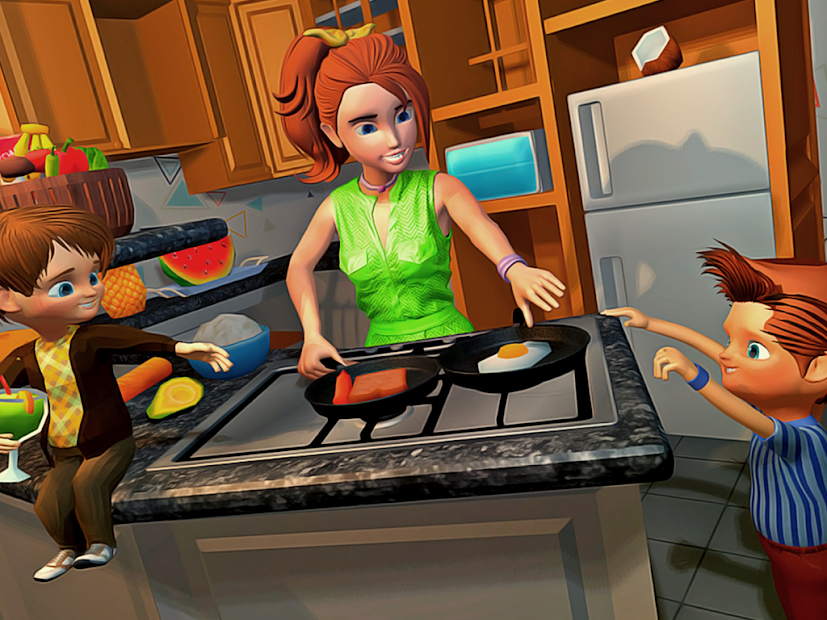 Captura de Pantalla 7 Virtual Happy Family Mother Simulator: Family Life android