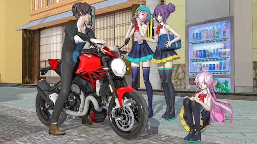 Screenshot 7 High School Love Sim Life Game android