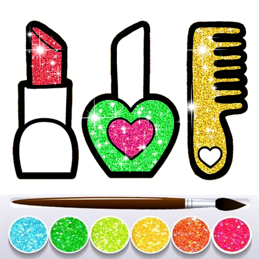 Glitter Beauty Coloring Book logo