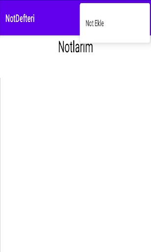 Android application Not Defterim screenshort