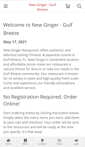 Android application New Ginger - Gulf Breeze screenshort