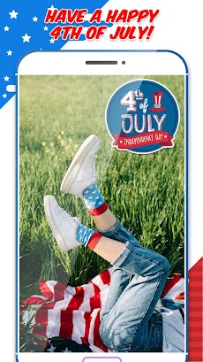 4th of July Photo Editor - American Flag Stickersのおすすめ画像4