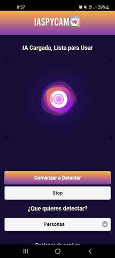 Android application IA Cam Detector screenshort