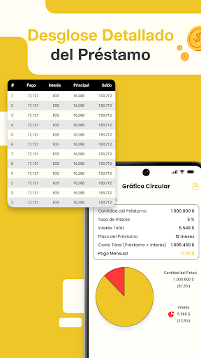 Captura de pantalla de Calculadora de préstamos EMI