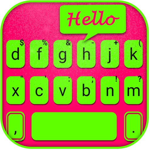 Fluorescent Chat Keyboard Back logo