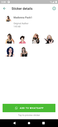 Madonna Stickers Screen 2