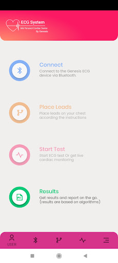 Android application Gen ECG System screenshort