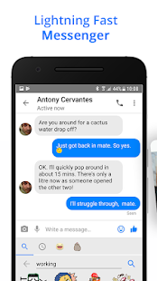 Messenger Go for Social Media, Messages, Feed Screenshot