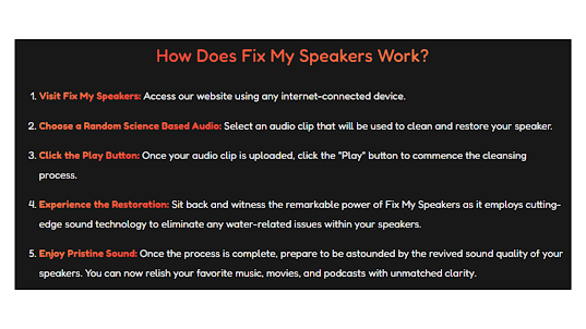 Fix My Speakers 2.0