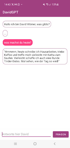 Android application DavidGPT screenshort