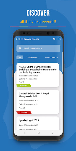 AEGEE-Europe Events Screen 3