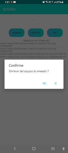 QRToTxt Screen 2
