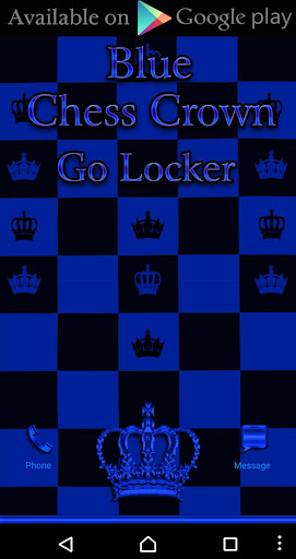 Blue Chess Crown Dialer theme