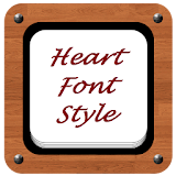 Heart Font Style icon