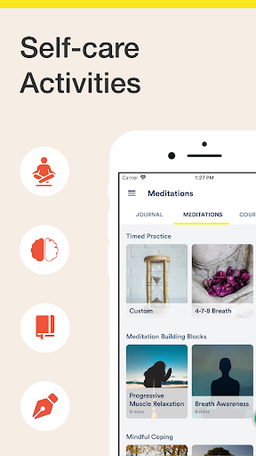 Mooditude: Mental Health App Screen 3
