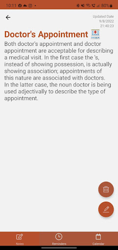 Notes Screen 2