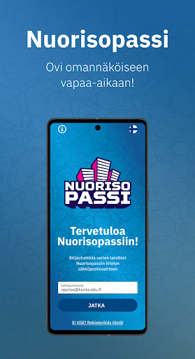 Android application Nuorisopassi screenshort