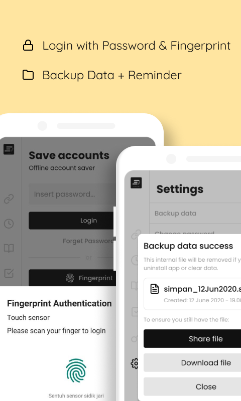 #7. Simpan - Note various needs (Android) Podle: Banyu Dev