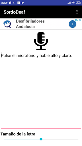 Android application Deaf help screenshort
