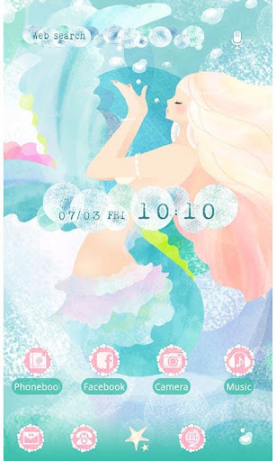 Android application Pastel Mermaid Wallpaper screenshort