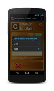 Scrabble Checker Français