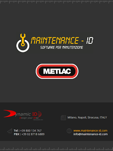 Android application Maintenance-ID Metlac screenshort