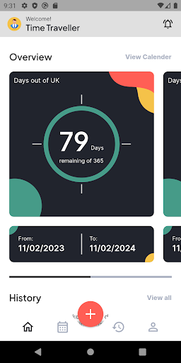 Android application Time Traveller screenshort