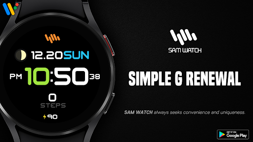 Android application SamWatch Simple G Renewal screenshort