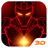 Red Iron Hero 3D Theme icon