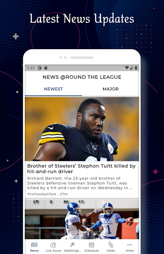 Android application Washington - Football Score screenshort