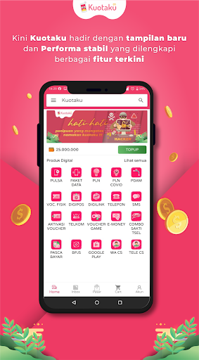 Android application Kuotaku - Isi Ulang Pulsa & Ku screenshort
