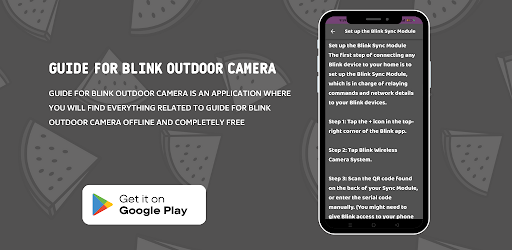 Android application Guide for Blink Outdoor Camera screenshort