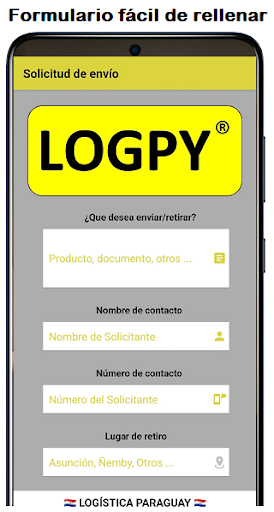 Android application LOGPY Logística Paraguay screenshort