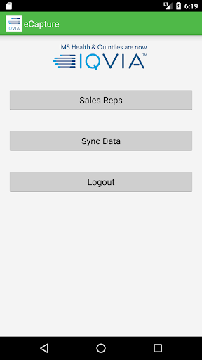 Android application IQVIA eCapture screenshort
