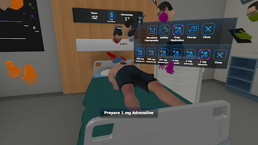 3DMedSim Advanced Life Support Screen 3