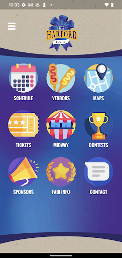 Android application Harford Fair screenshort
