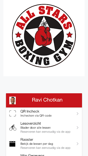 Android application All Stars Boxing Gym screenshort