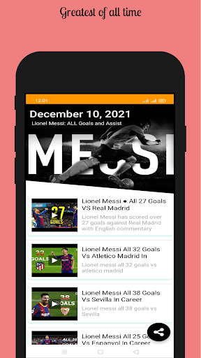 Lionel Messi: Goals and Assist Screen 2