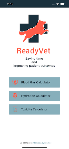 Android application ReadyVet Veterinary Calculator screenshort