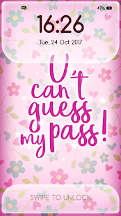Girly Lock Screen Wallpaper with Quotes 4.4 APK screenshots 8