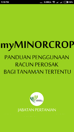 Android application myMINORCROP screenshort